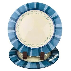 Pfaltzgraff Verona Hand Painted 10-5/8" Dinner Plates     Set of 2